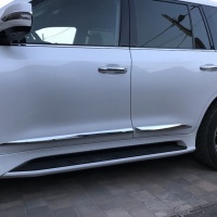 Подножки белые Lexus LX570, 450D 2016